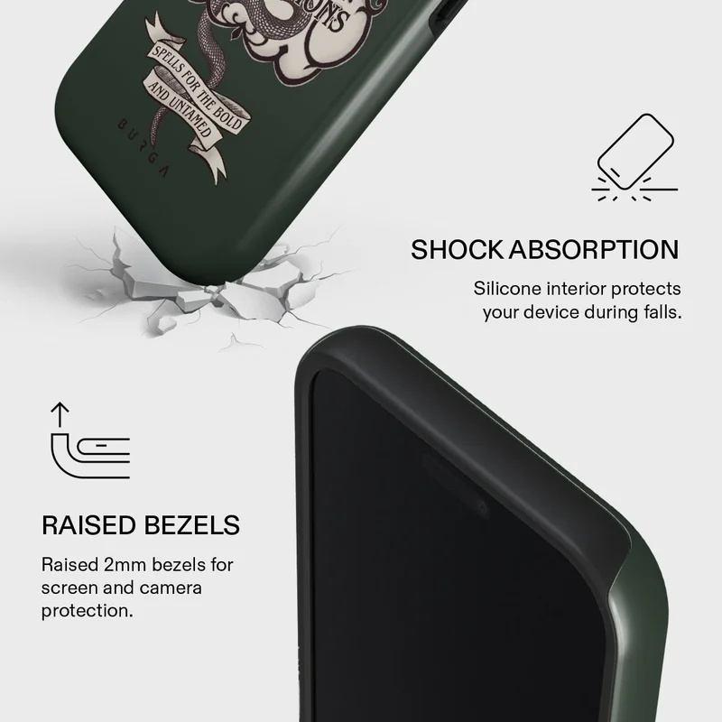 Burga iPhone 17 Pro Villain Burga iPhone 17 Pro Villain Premium Case Compatible with Hybrid Dual-Layer Hard Shell + Silicone Protection - Scratch-Resistant Shockproof Mobile Cover  | Best Price UAE